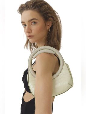 HANWEN STUDIO Nino Crossbody Clutch in Milk White and Olive Green New w Flaws 3